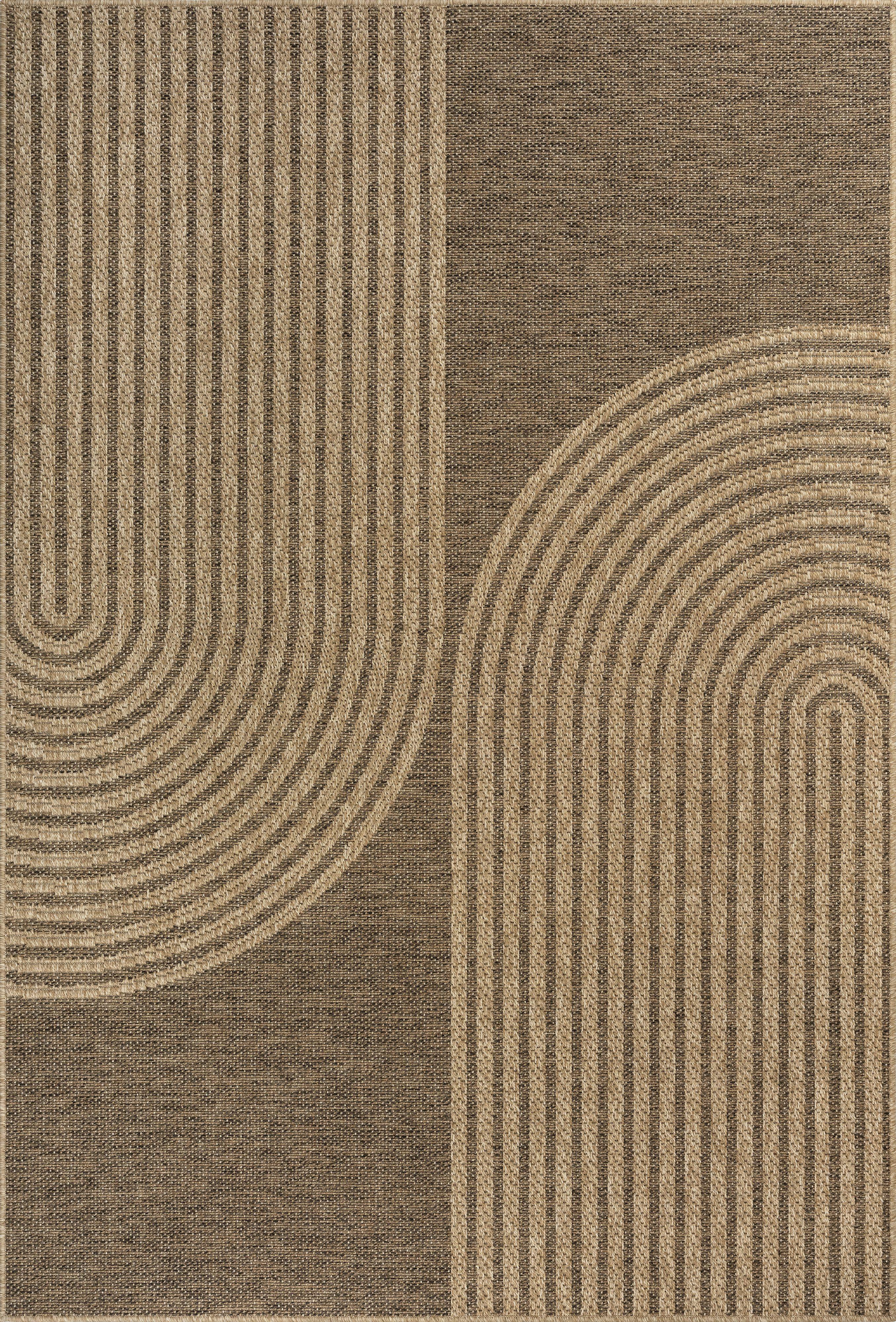 TEPPICHLÄUFER Geometrisch CORDEV Polypropylen Natur 80 x 150 cm - Beige, Textil (80/150cm) - KADIMA DESIGN