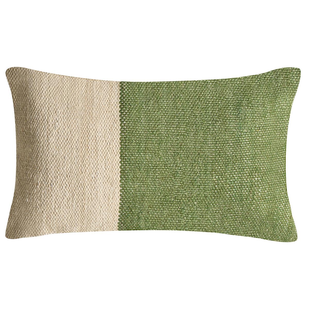 DEKOKISSEN 2er-Set Grün 45/45 cm Anisoptera - Grün, Textil (45/45cm) - Beliani