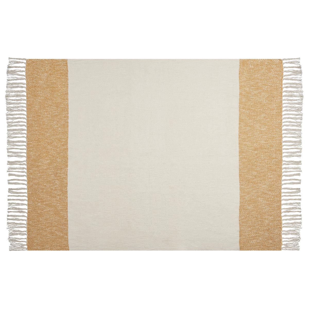 DECKE Beige Salme 130/170 cm - Beige, Naturmaterialien/Textil (130/170cm) - Beliani
