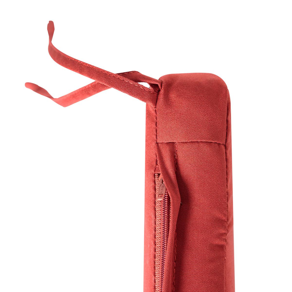 GARTENSTUHLKISSEN 8er-Set Rot 46/46 cm Sassari Premium - Rot, Textil (46/5/46cm) - Beliani