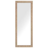 WANDSPIEGEL messing rechteckig 50/130 cm Ajaccio - Messingfarben, Kunststoff (50/130/2cm) - Beliani