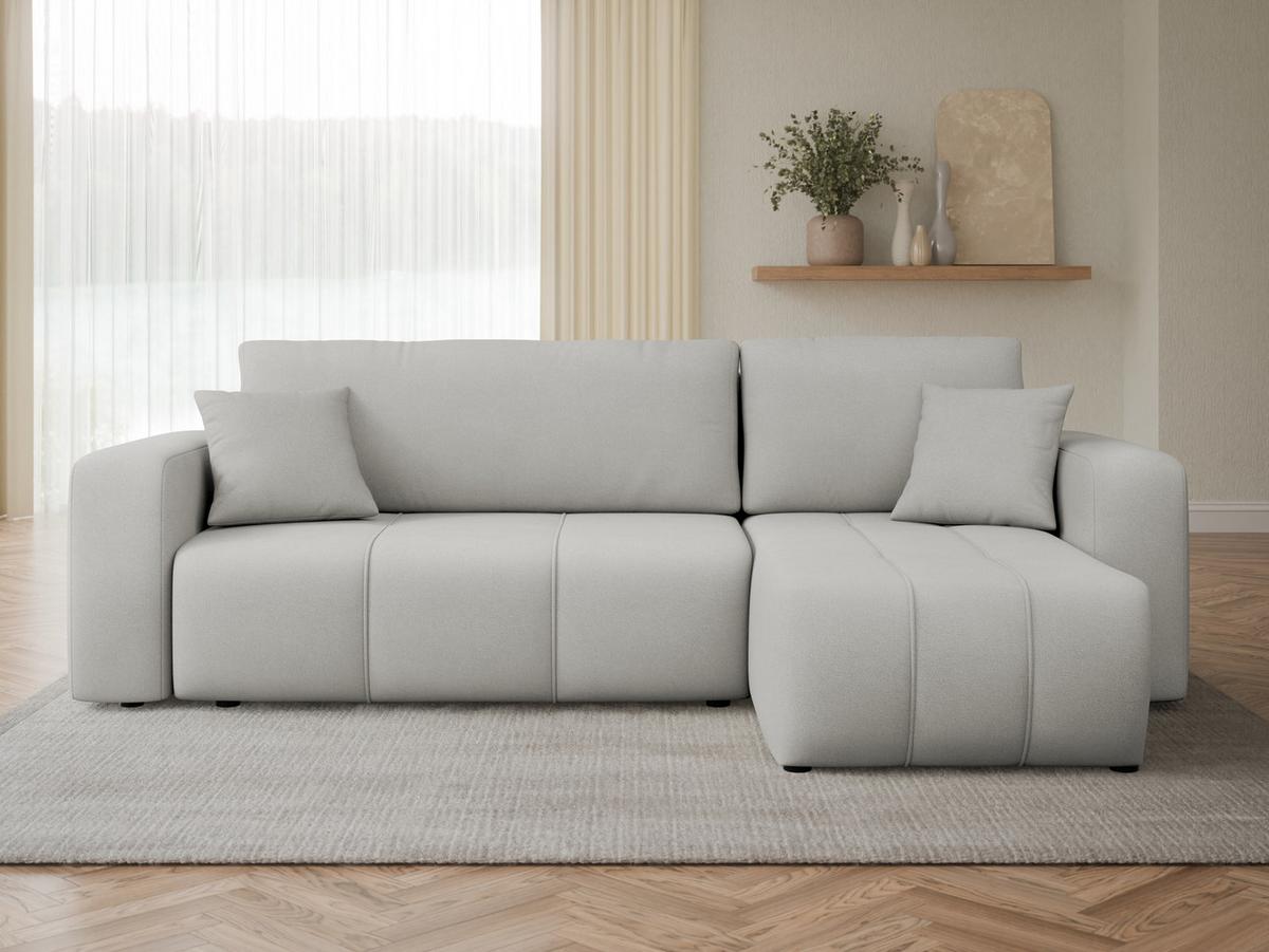ECKSOFA Furyn - Schwarz/Grau, Holz/Kunststoff (244/145cm) - MIRJAN24