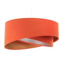 HÄNGELEUCHTE Gold 50/23 cm - Orange, Kunststoff (50/1.3/23cm) - ONZENO