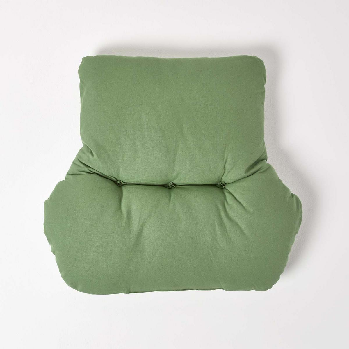 RÜCKENKISSEN grün 68/58 cm – Stützkissen für Sessel, Baumwolle - Grün, Textil (68/15cm) - Homescapes