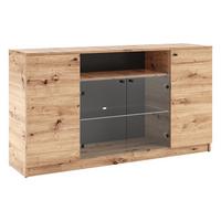 KOMMODE NATURIO 160/87/40cm mit 4 Türen Eiche Artisan - Eiche Artisan, Holzwerkstoff (160/87/40cm) - MASSENO