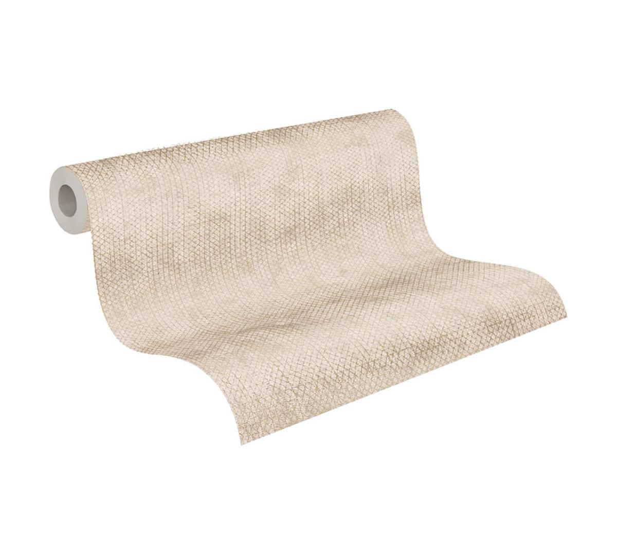 VLIESTAPETE Beige 53/1005 cm - Beige, Textil (53/1cm) - KUNSTLOFT
