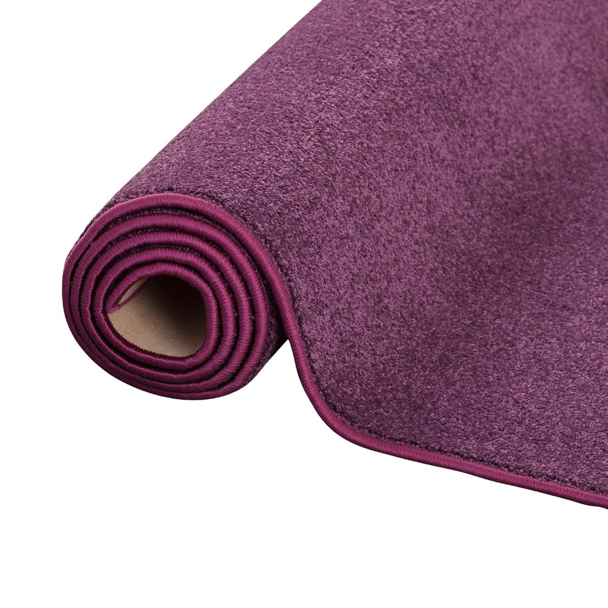 HOCHFLOR VELOURS TEPPICH LUNA - Lila, Textil (80/400cm) - Snapstyle