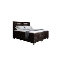 BOXSPRINGBETT Elektrisch Davide - Dunkelbraun, Holzwerkstoff/Textil (140/200cm) - Fun Möbel