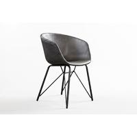 STUHL DANI Braun Kunstleder (4er-Set) - Braun, Leder (60/79/52cm) - KAWOLA