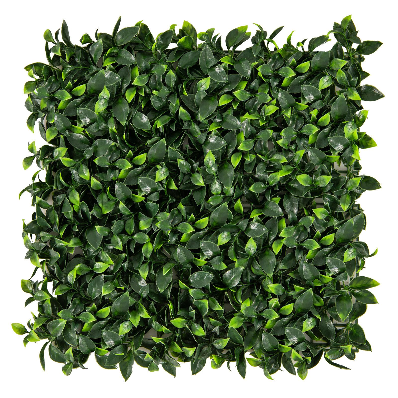 PFLANZENWAND Grün - Grün, Kunststoff (1cm) - COSTWAY