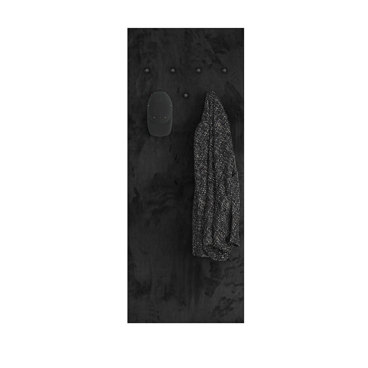 EINGANGSMÖBEL Nilo Schwarz - Schwarz, Holzwerkstoff (60/153/3cm) - Petits-meubles