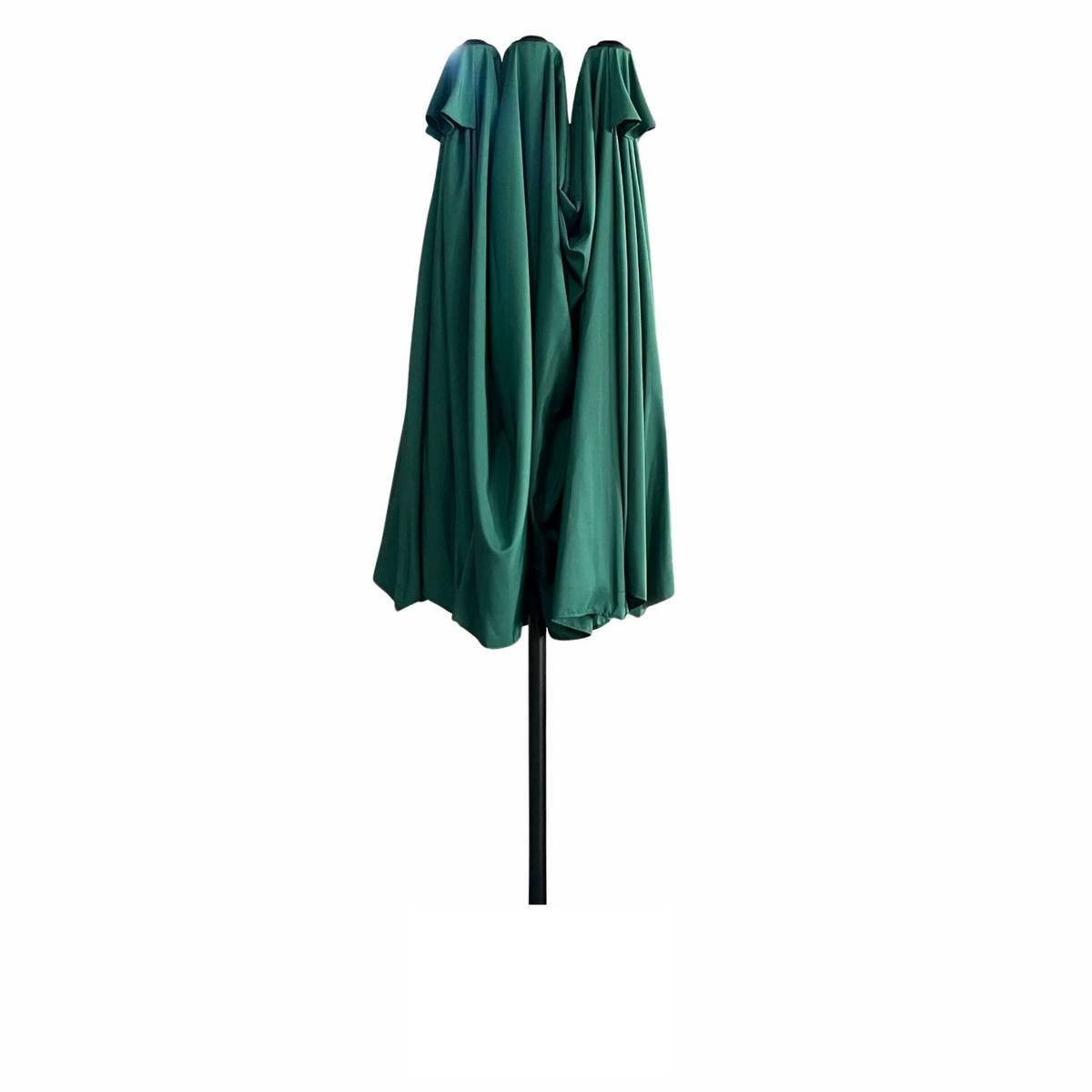 GARTENSCHIRM Grün 270/245/460 - Grün, Textil/Metall (270/460cm) - RAUMHIRSCH FURNITURE