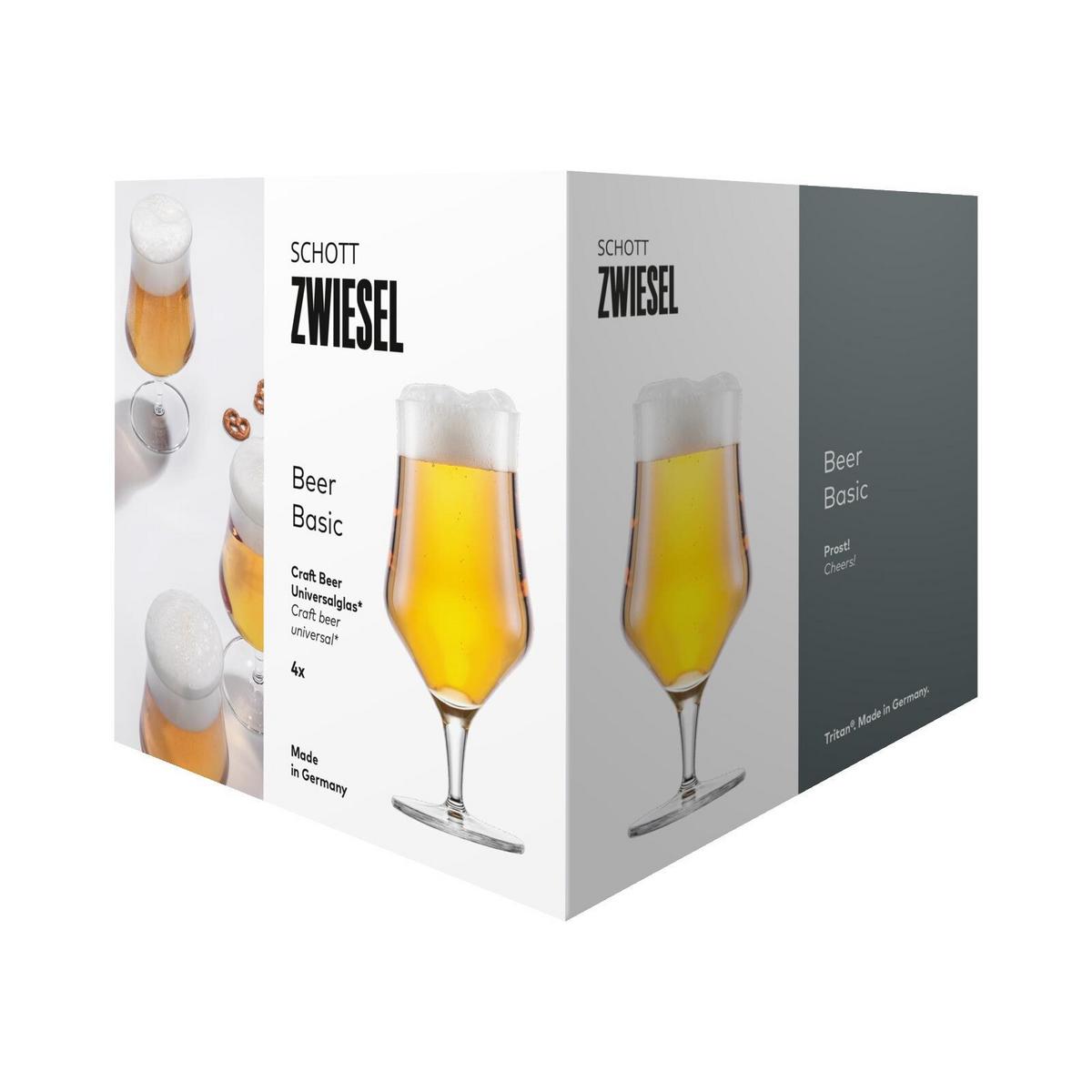 CRAFT BEER GLÄSER Beer Basic transparent 0,3 Liter 4er Set - Transparent, Glas (0.3L) - Schott Zwiesel
