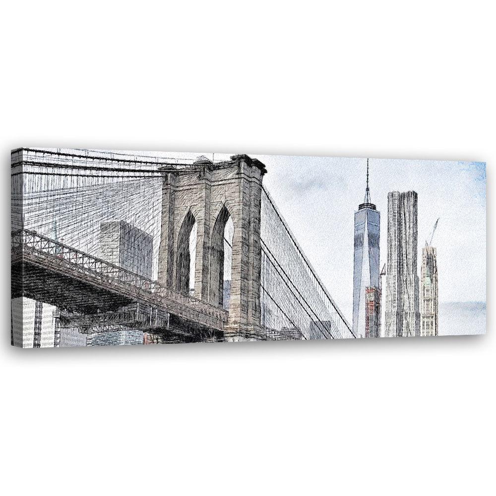 KUNSTDRUCK Grau 120/40 cm - Grau, Textil (120/40cm) - KUNSTLOFT