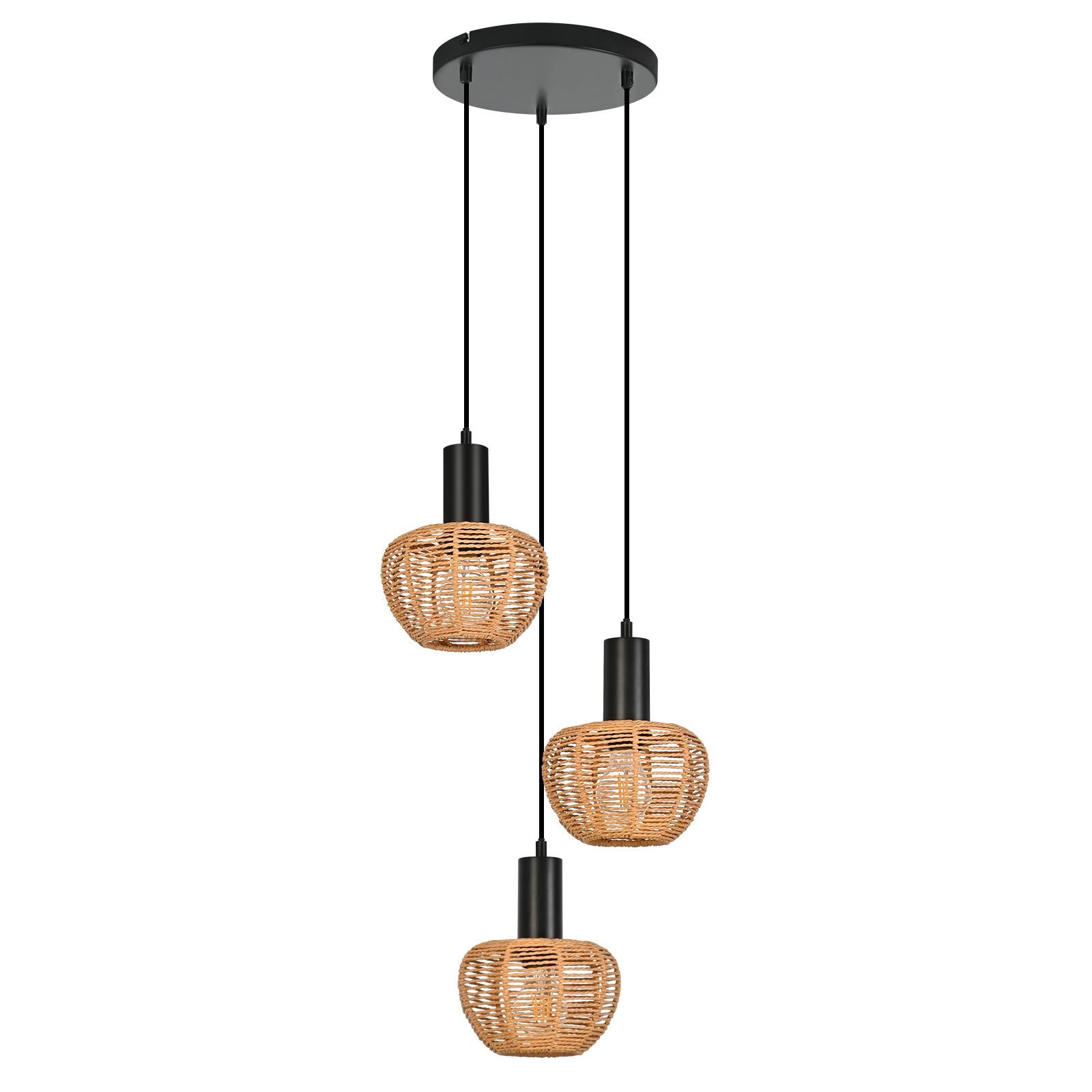 PENDELLEUCHTE Xanthe 25/25/120 cm - Braun, Metall (25/25/120cm) - ZMH