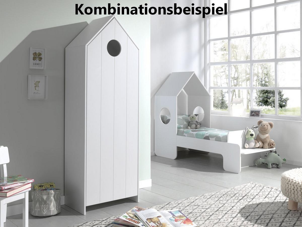REGALSCHRANK Kania 58x37x171 MDF+Holzwerkstoff Weiß - Weiß, Holzwerkstoff (58/171/37cm) - 58aufmkessel