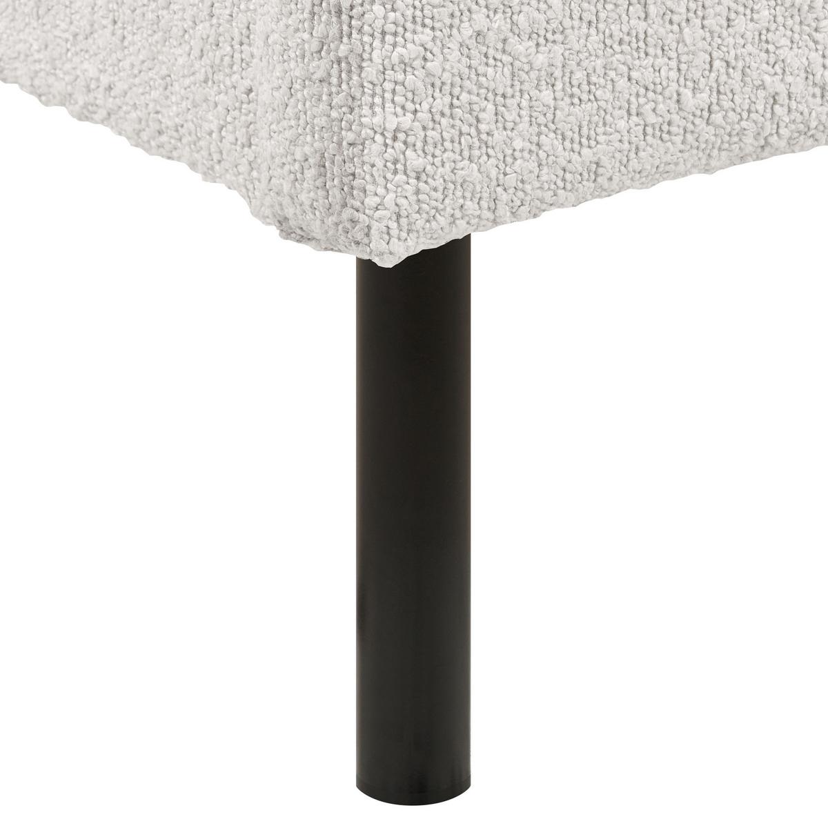 POLSTERBETT 160/200cm Weiß Margut - Weiß, Textil (160/200cm) - Beliani