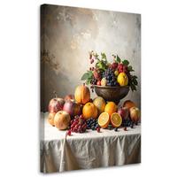 LEINWANDBILD Essen & Trinken 70x100cm - Multicolor, Textil (70/100cm) - Feeby