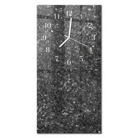 WANDUHR aus Glas 30x60 cm - Graphit - Grau, Glas (30/60/0.4cm) - TULUP