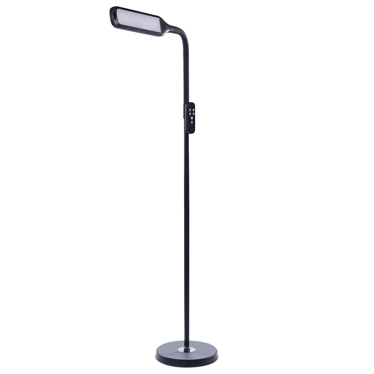 STEHLAMPE Aries 27/40/160 cm - Schwarz, Kunststoff (27/27/160cm) - Beliani