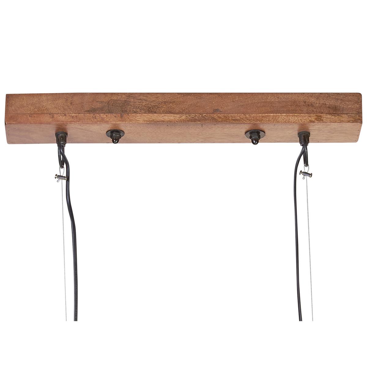 HÄNGELEUCHTE Penna 25/65/151 cm - Hellbraun, Holz (25/65/151cm) - Beliani