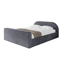 POLSTERBETT mit Bettkasten, Fußteil und Lattenrost, Boxbett mit Matratze H3/H4 - TIVON-Z-V1 180x200 Dunkelgrau - Dunkelgrau, Holzwerkstoff/Textil (180/200cm) - ALTDECOR