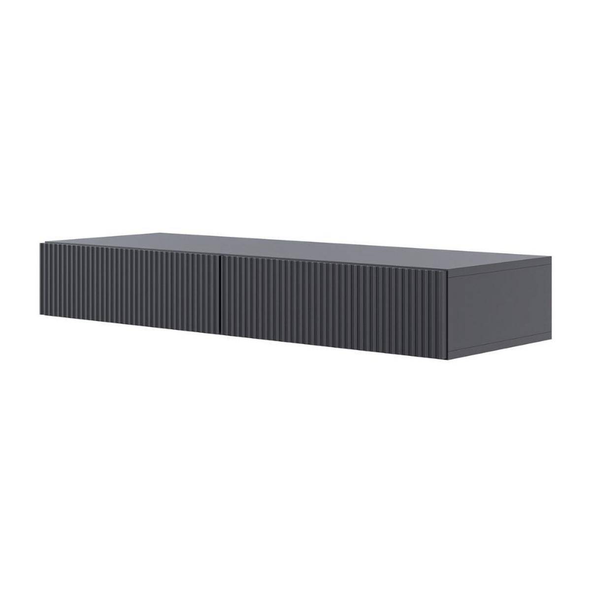 SCHMINKTISCH Veldio Schwarz 110 cm - Schwarz, Holzwerkstoff (110/16/40cm) - Selsey