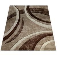 KURZFLORTEPPICH, abstrakt, Florhöhe 12 mm, Braun, 80 x 150 cm - Braun, Textil (150/80cm) - KADIMA DESIGN