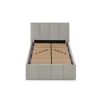 POLSTERBETT Dalas Grau 100 x 200 x 40 cm Stauraum Mit hochwertiger Matratze H2 (bis 100 kg) und Lattenrost - Grau, Holz (100/200cm) - Halmon Schlafkomfort Betten 