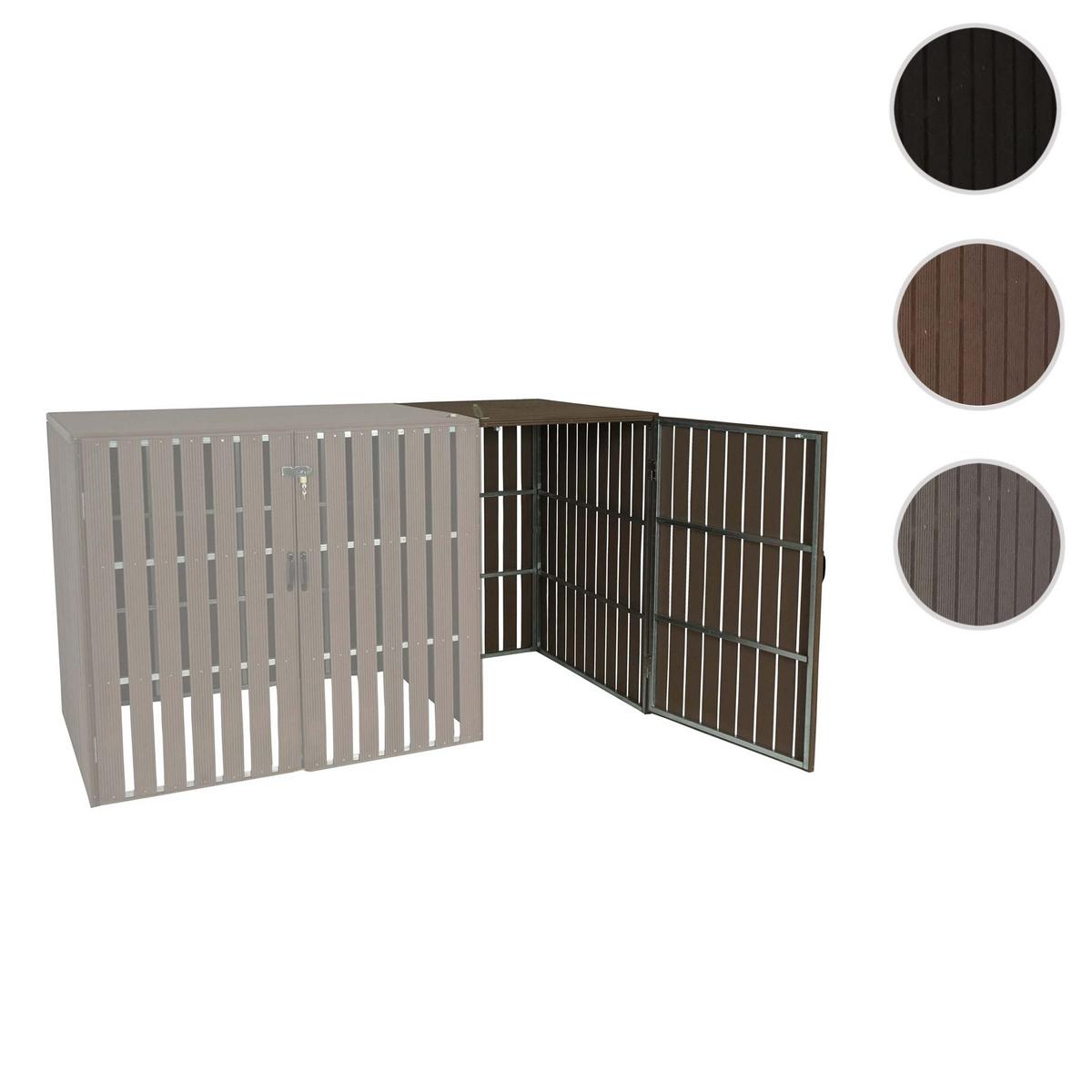 MÜLLTONNENBOX ERWEITERUNG Braun - Braun, Metall (66/115/76cm) - MCW