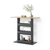 BARTISCH Regusa Goldkraft Eiche/Anthrazit 110 x 55 cm - Honigeiche/Anthrazit, Holzwerkstoff (55/110/106cm) - Livinity®
