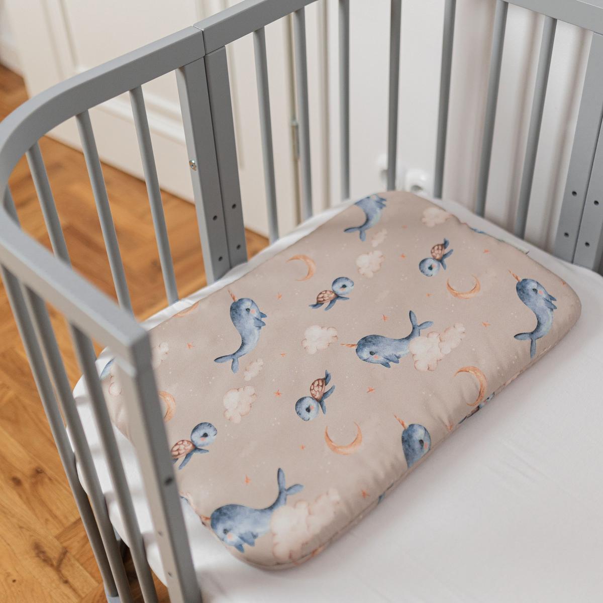 BABY Bambus-Bettwäsche Wale - Cappuccino, Textil (90/120cm) - waldin