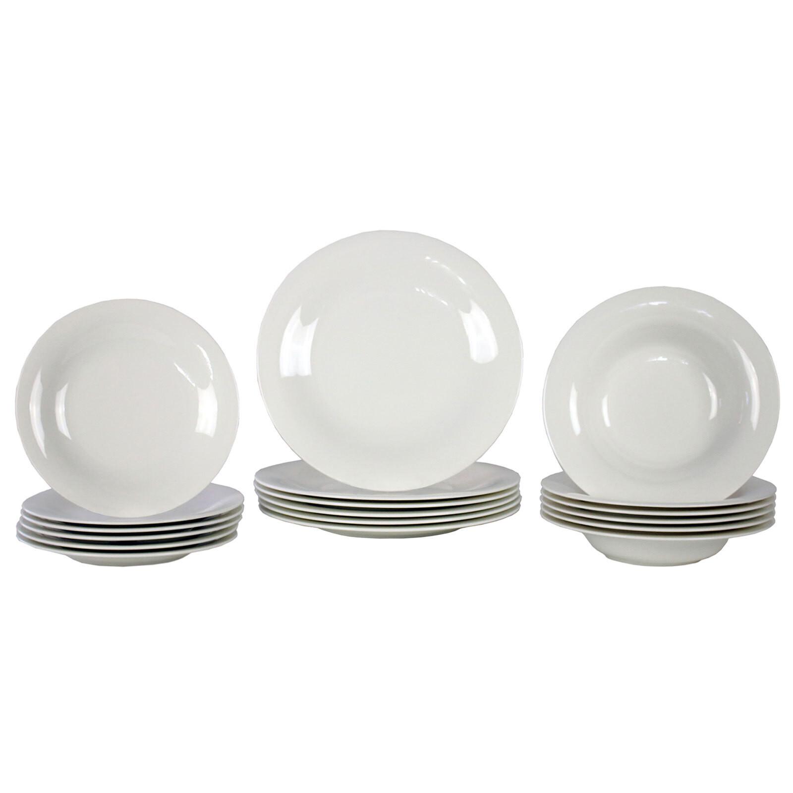 TELLER-SET New Cottage Basic weiß 18-tlg. - Weiß, Keramik (2/2/2cm) - Villeroy & Boch