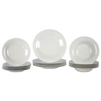 TELLER-SET New Cottage Basic weiß 18-tlg. - Weiß, Keramik (2/2/2cm) - Villeroy & Boch