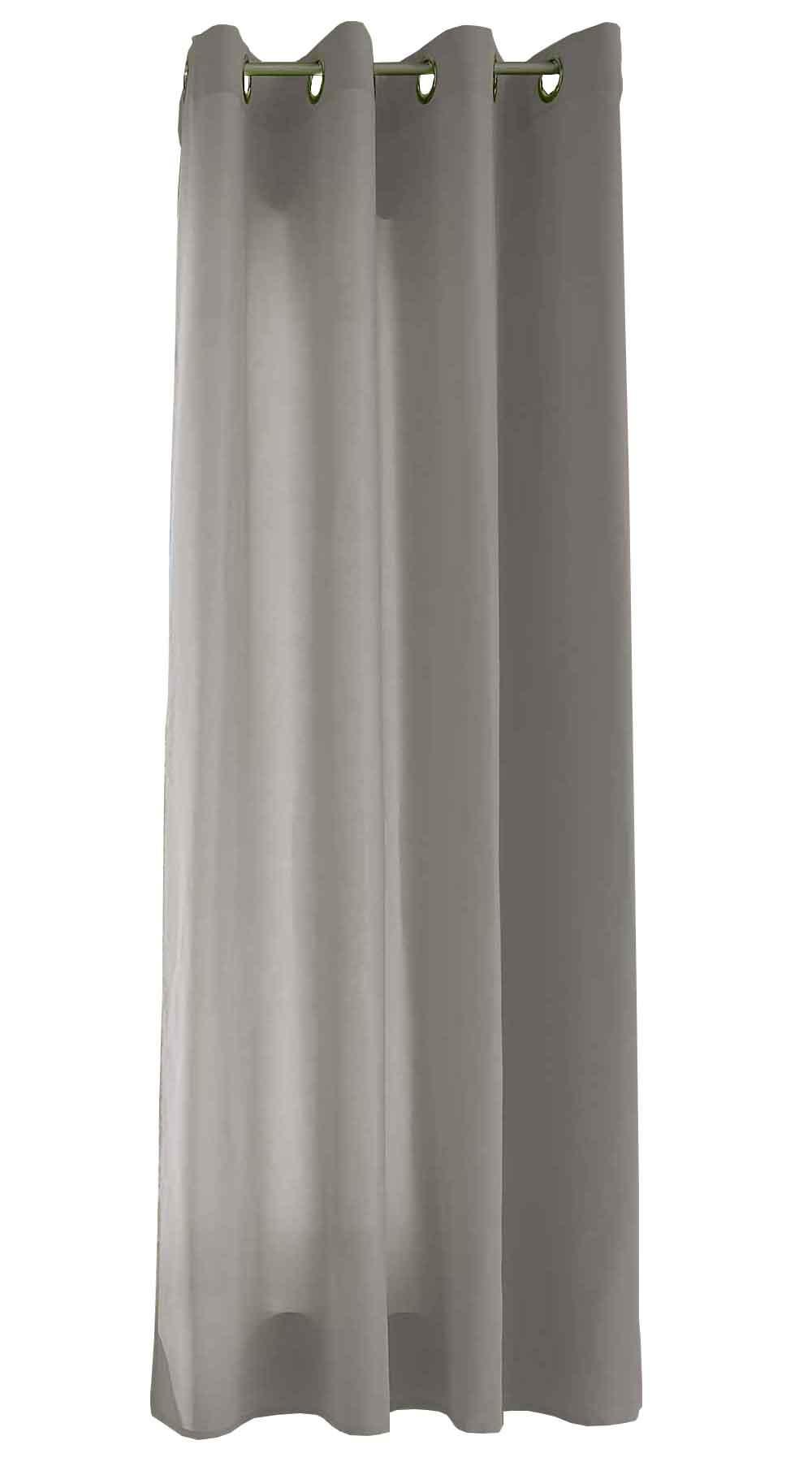 VORHANG BERLIN HxB 175x140cm Hellgrau - Hellgrau, Textil (140/175cm) - Gardinenbox
