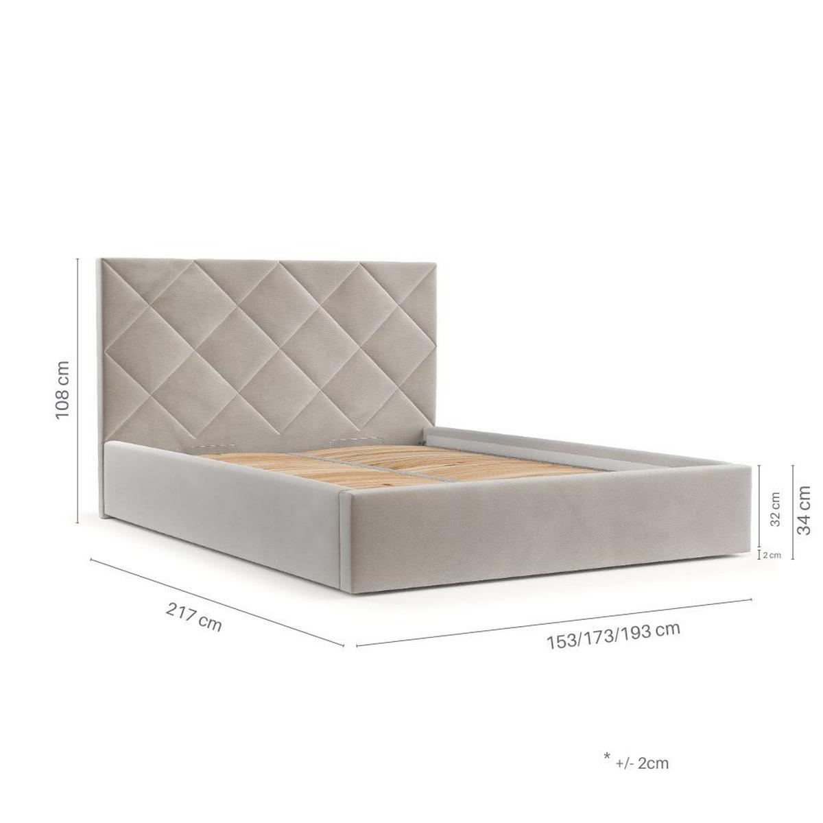 POLSTERBETT Torno 140/200 cm Braun im Asti Stoff - Schwarz/Naturfarben, Holz/Holzwerkstoff (140/200cm) - AltaBeds