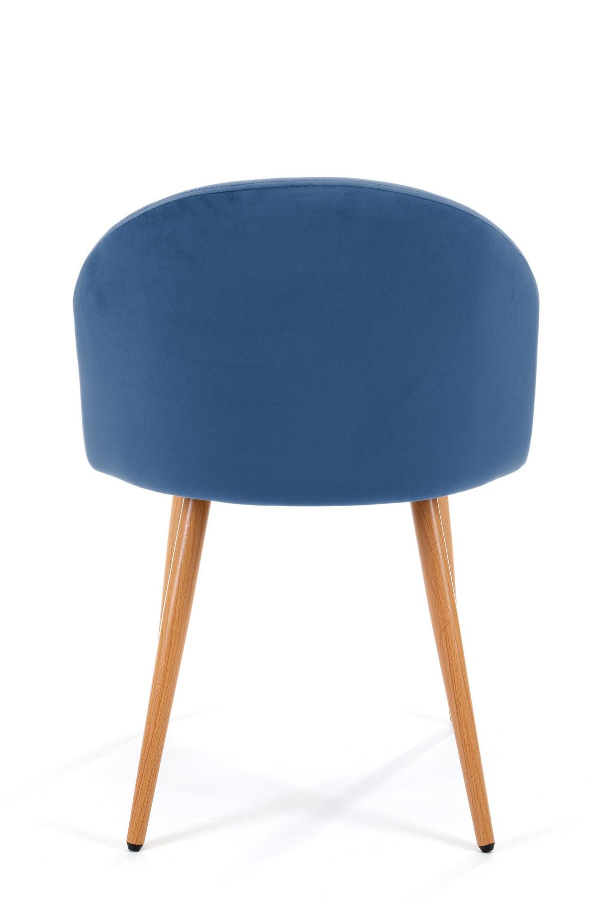 POLSTERSTUHL Blau 50/76/54 - Blau, Textil (50/77/54cm) - RAUMHIRSCH FURNITURE