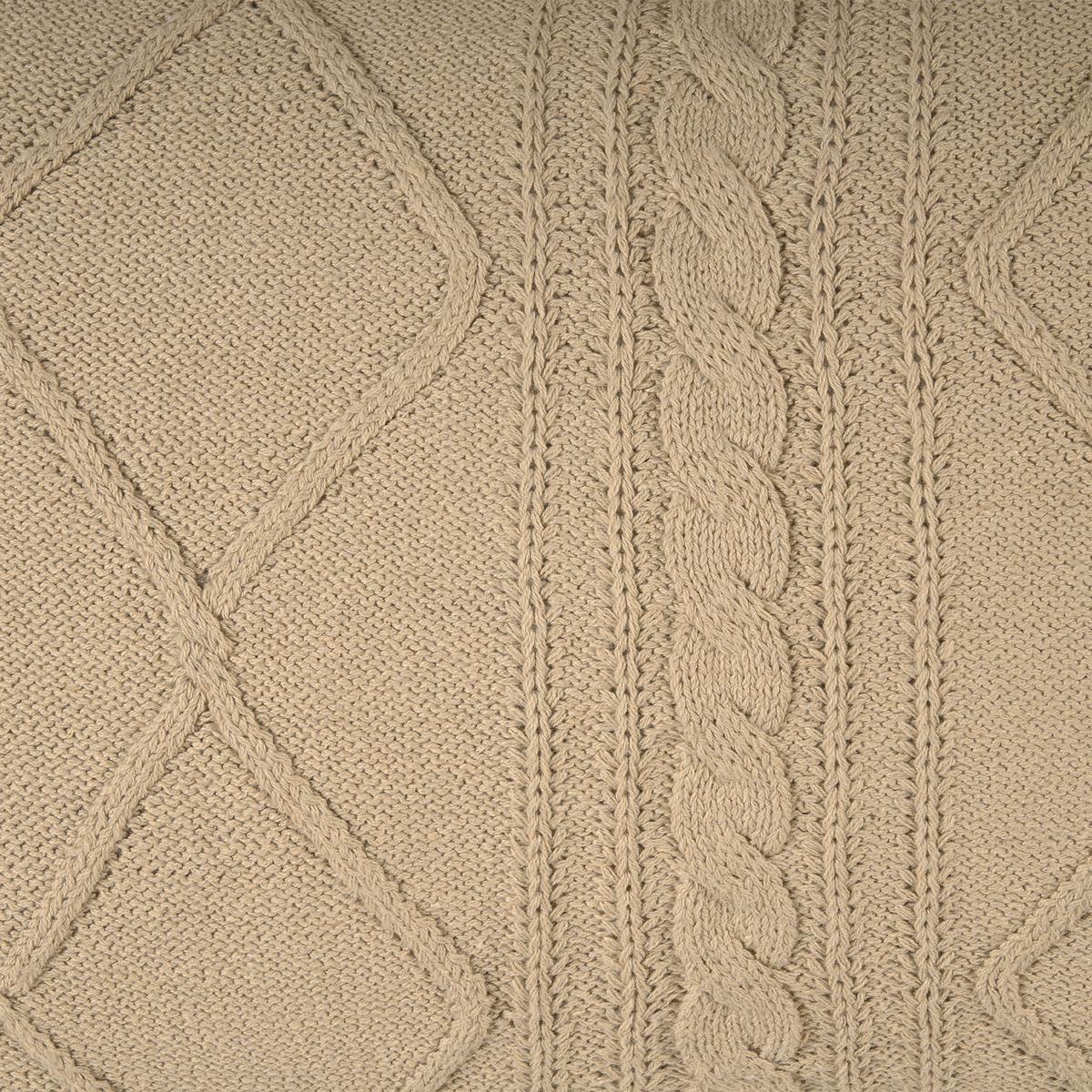 DEKOKISSEN 2er-Set Beige 30/50 cm Caesia - Sandfarben, Textil (30/50cm) - Beliani