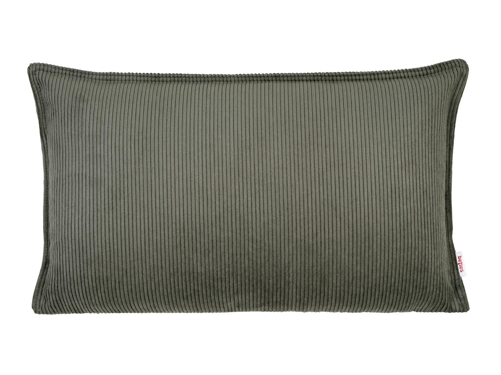 KISSENHÜLLE HYggelig No.1 stein-grau Cord-Samt 50/30 cm - Grau, Textil (30/50cm) - beties Heimtextil