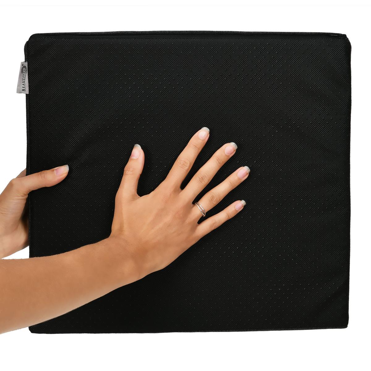 SITZKEILKISSEN BeauErgo 37/33,5 cm - Anthrazit, Textil (33.5/37cm)
