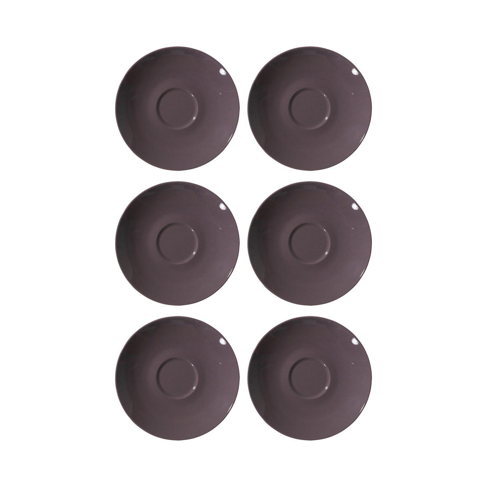 ESPRESSOUNTERTASSEN Doppio Toffee ø 12 cm 6er Set - Braun, Keramik (12cm) - Ritzenhoff Breker