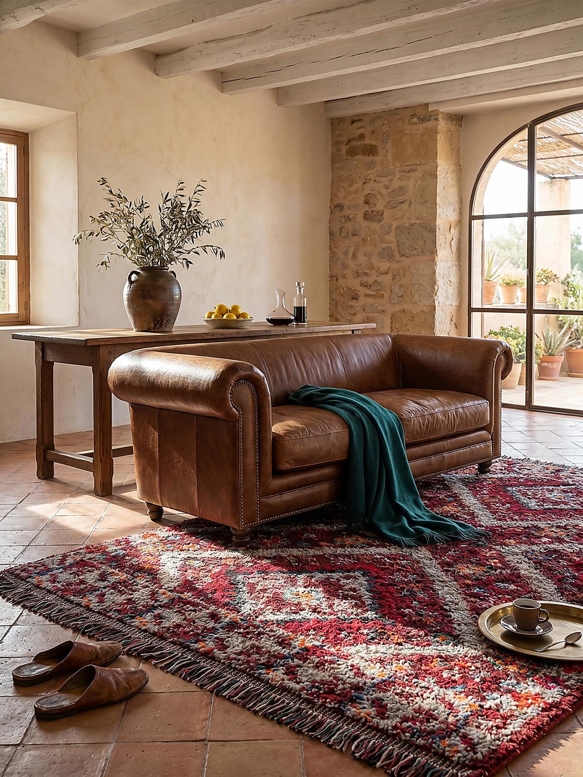 HOCHFLORTEPPICH mit Fransen TAFRAUT, im Berber-Stil, Rot, 133 x 190 cm - Rot, Textil (190/133cm) - KADIMA DESIGN