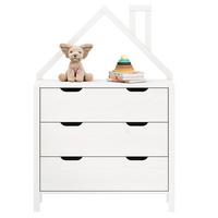 KOMMODE ELANO weiß - Weiß, Holz (83/120/41cm) - IDIMEX