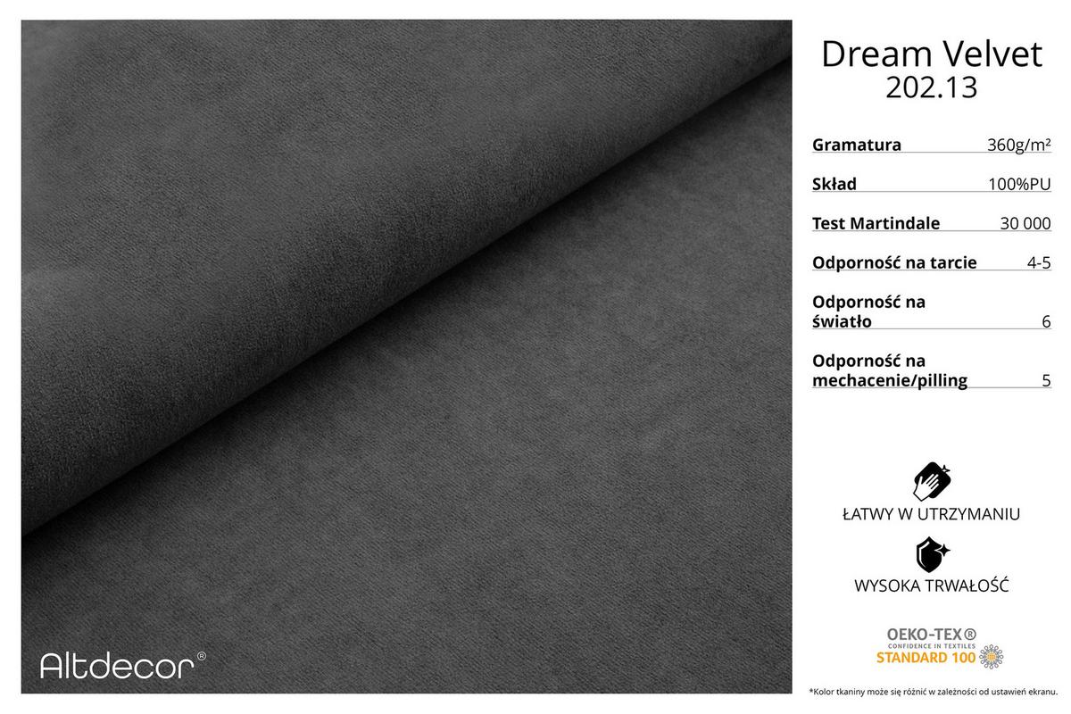 ECKSOFA mit Schlaffunktion Ottomane Links OLEA-L2 321x164x75 Dunkelgrau Velours - Dunkelgrau/Schwarz, Holzwerkstoff/Kunststoff (321/164cm) - ALTDECOR