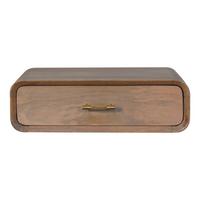 NACHTTISCH in Eichenoptik, 1 Schublade, Karamellbraun - Braun, Holz/Metall (32/15/50cm) - Artisan Furniture