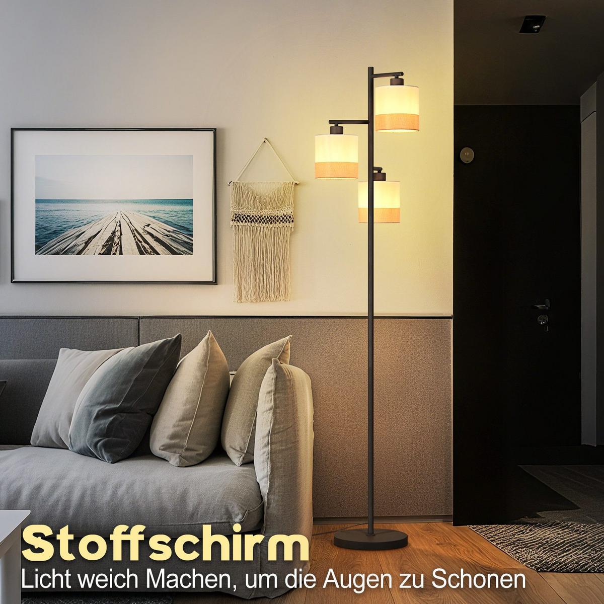 STEHLAMPE CALW Ⅲ 25/14/158 cm - Schwarz, Metall (25/14/158cm) - Nettlife
