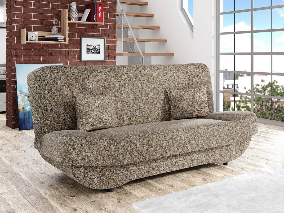 SCHLAFSOFA Pinto - Schwarz/Braun, Holzwerkstoff/Kunststoff (190/94/90cm) - MIRJAN24