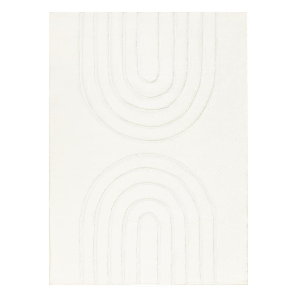 CURVY Arches waschbarer 120/170 cm - Weiß, Textil (120/170cm) - rugsX