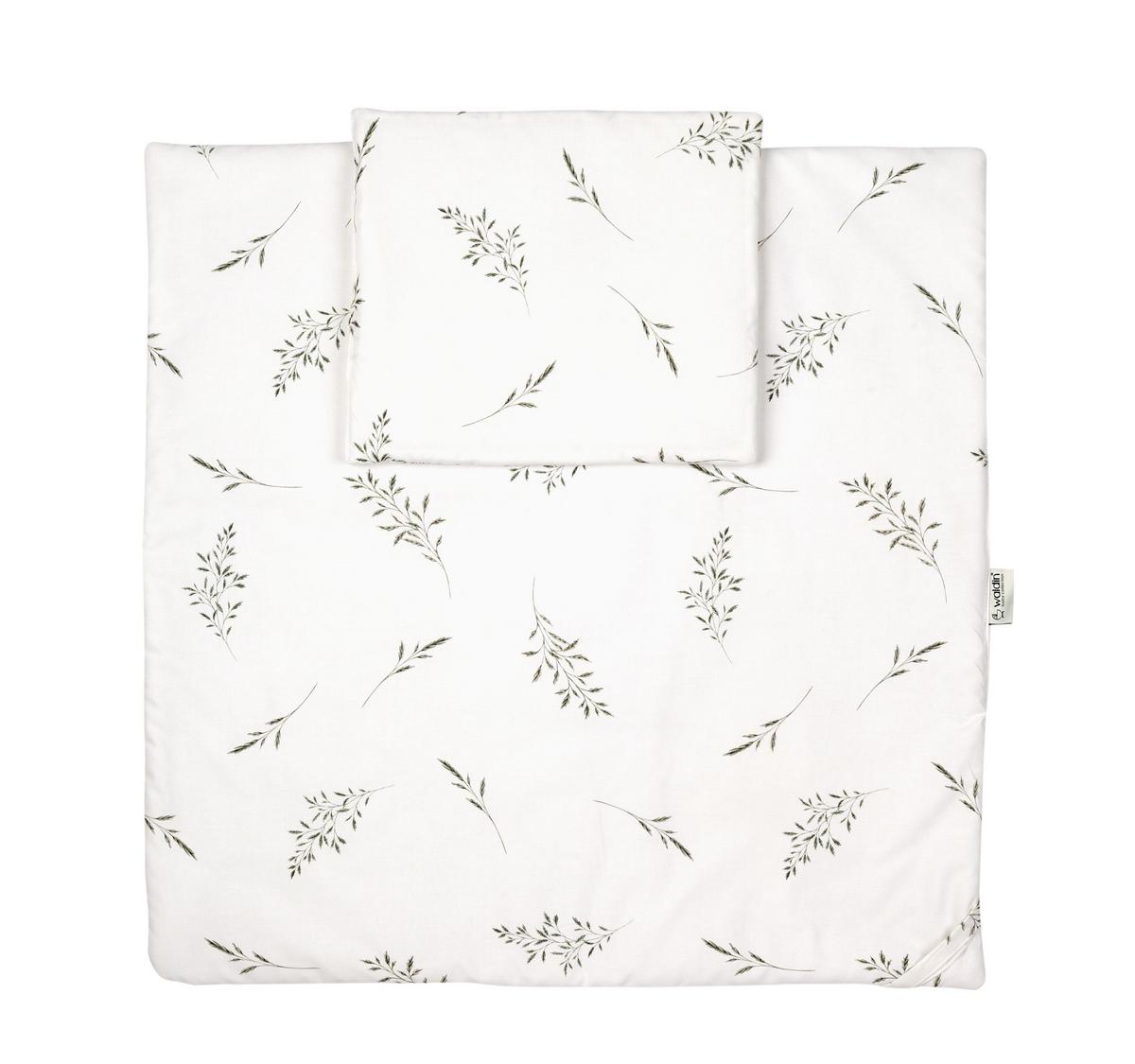 BABYBETT NATUR OVAL 7in1 mit Matratze und Himmelset - Naturfarben/Weiß, Holz/Textil (73/125cm) - waldin