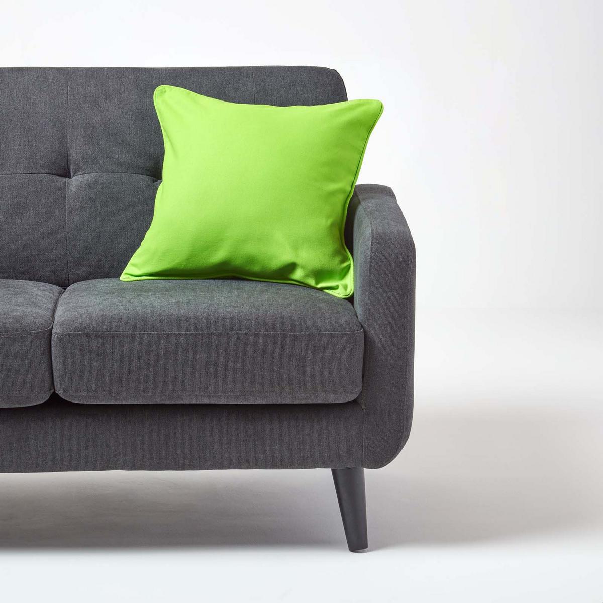 KISSENHÜLLE grün 60/60 cm, 100% Baumwolle - Grün, Textil (60/60cm) - Homescapes